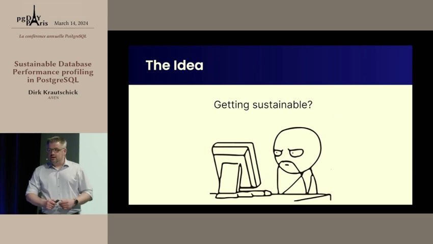 Dirk Krautschick Sustainable Database Performance profiling in PostgreSQL episode artwork